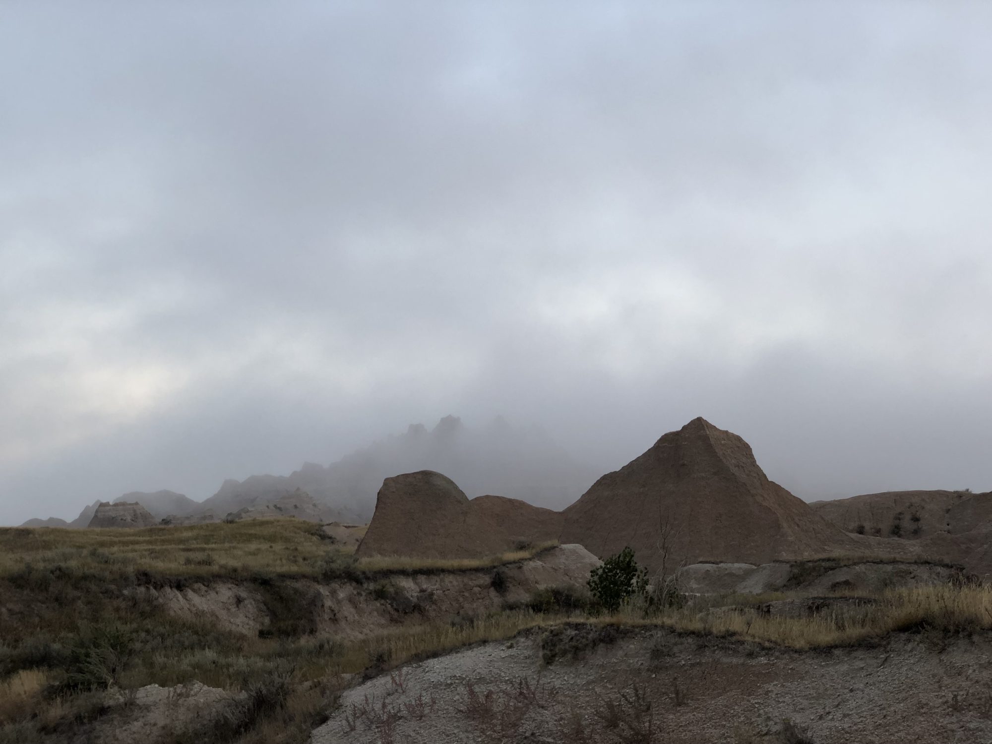 Morning fog swallowing the formations, and a silence that felt holy.